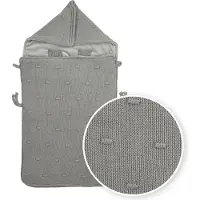 Meyco Baby Knots voetenzak - grey - 40x82cm