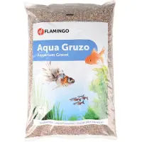 Flamingo Aquarium – Grind Gruzo Fijn – aquarium grind – aquariumzand fijn – bruin – 43x27,5x6 cm – 10 kg – gebruiksklaar