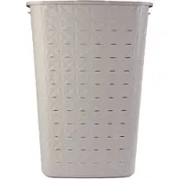 Curver Softex wasbox met deksel Taupe taupe Kunststof Wasmand