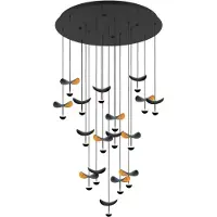 Stars of Light Zwart Met Goude Hanglamp Dracera