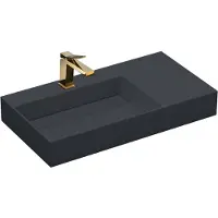 REA Archi Conglomeraat - Opzetwastafel - Grijs - 89,5x48x13cm