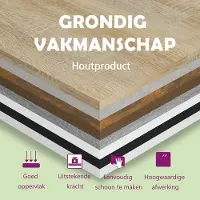 vidaXL Dressoir - Dressoirs - Kast - Wandkast - Dressoir 60x30x70 cm bewerkt hout gerookt eikenkleurig
