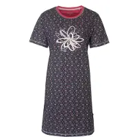 Irresistible Dames Nachthemd - Slaapkleedje - Blauw - Maat XL