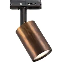 Masterlight Trackspot Bounce zwart/antique brass