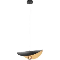 Stars of Light Zwarte Hanglamp Saceda Met Goud Ø 41cm
