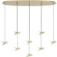 Eglo Hanglamp Paratebueno Messing Ovaal Klein