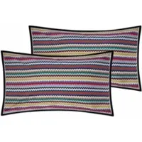 Missoni Kussensloop Valparaiso Multicolor Katoen (Set van 2)-60 x 70 cm (standaard)
