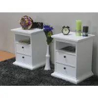 Hioshop Set van 2 nachtkastjes Venetië.