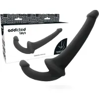 Addicted toys | Strapless Strapon Black | Double Dildo | Sex Toy for Women