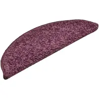 vidaXL Trapmatten 15 st 56x17x3 cm Donkerpaars Halfrond