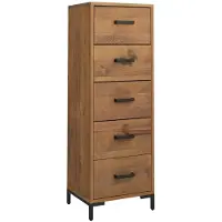 vidaXL Kommode, 42x35x110 cm, massief grenenhout