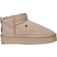 Warmbat Dames Laarzen Durack Plateau - Beige - Maat 39