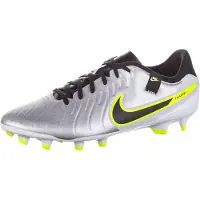 Nike Tiempo Legend 10 Academy Gras / Kunstgras Voetbalschoenen (MG) Zilver Zwart Neongeel