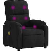 vidaXL Massagestoel microvezelstof zwart