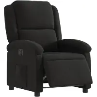 vidaXL Fauteuil verstelbaar elektrisch stof zwart