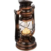 Out of the blue LED Stormlantaarn 15x25 cm - Traploze Helderheid - Metaal