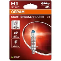 Osram Automotive 64150NL-1BL Halogeenlamp Night Breaker Laser Next Generation H1 55 W 12 V