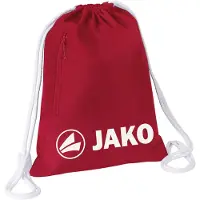 Jako Gymbag wijnrood / wit