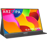 Arzopa S1 Table Portable Monitor - Full HD - 15.6 inch - USB-C - Incl Bookcase