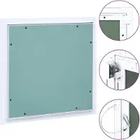 vidaXL Inspectieluik met aluminium frame en gipsvezelplaat, 300x300 mm