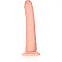 Realrock Dunne Realistische Dildo Met Zuignap 20,5cm - Beige