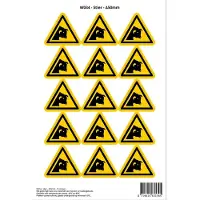 Stickerkoning Pictogram sticker W034 - Stier - Δ50mm - 15 stickers op 1 vel