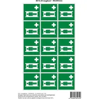 Stickerkoning Pictogram sticker E013 Draagbaar - 50x50mm 15 stickers op 1 vel