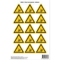 Stickerkoning Pictogram sticker W038 - Plots hard geluid - Δ50mm - 15 stickers op 1 vel