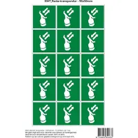 Stickerkoning Pictogram sticker E047 Radartransponder - 50x50mm 15 stickers op 1 vel