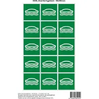 Stickerkoning Pictogram sticker E036 Overlevingsboot - 50x50mm 15 stickers op 1 vel