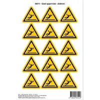 Stickerkoning Pictogram sticker W011 - Glad oppervlak - Δ50mm - 15 stickers op 1 vel