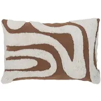 Fonq Wave Sierkussen 40 x 60 cm - Bruin