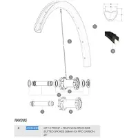 Mavic Xa Pro Carbon 29 2017-18 Linker Spaken 12 Eenheden