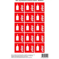 Stickerkoning Pictogram sticker F014 - Op afstand te activeren station - 50x50mm - 15 stickers op 1 vel