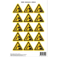 Stickerkoning Pictogram sticker W040 - Daklawine - Δ50mm - 15 stickers op 1 vel