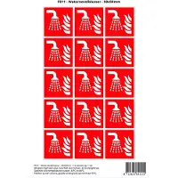 Stickerkoning Pictogram sticker F011 - Waternevelblusser - 50x50mm - 15 stickers op 1 vel