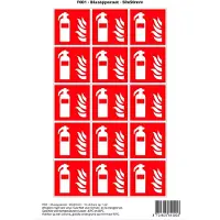 Stickerkoning Pictogram sticker F001 - Blusapparaat - 50x50mm - 15 stickers op 1 vel