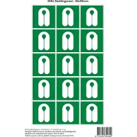 Stickerkoning Pictogram sticker E044 Reddingsvest - 50x50mm 15 stickers op 1 vel