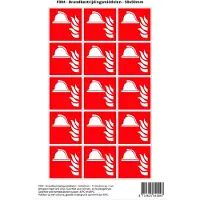 Stickerkoning Pictogram sticker F004 - Brandbestrijdingsmiddelen - 50x50mm - 15 stickers op 1 vel