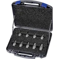 ASW Dopsleutel + dopmoer, Dopsleutelset 725 H 9 OL 9-delig 1/2 ″ i6-vierkant