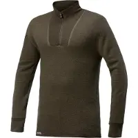 Woolpower Skipully Unisex Zip Turtleneck 200 Pine Green-S