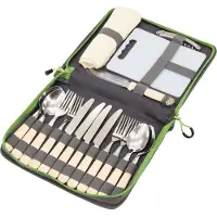 Outwell - Picnic Cutlery Set - Picknickset 28 x 5 x 23 cm, grijs