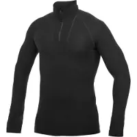 Woolpower Skipully Unisex Zip Turtleneck Lite Black-XS