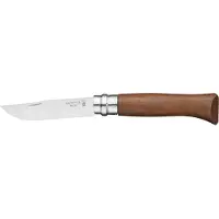 Opinel zakmes Walnoot No.8 bruin rvs