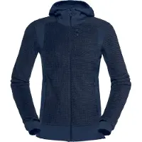 Norrøna - Women's Falketind Alpha120 Zip Hood - Fleecevest M, blauw