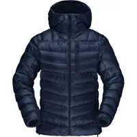 Norrøna - Dames toerskikleding - Lyngen Down850 Hood W Indigo Night voor Dames - Maat S - Marine blauw
