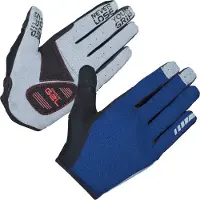 Gripgrab - Shark Padded Lange Vinger Zomer MTB Gravel Fietshandschoenen met Padding - Navy Blauw - Unisex - Maat M