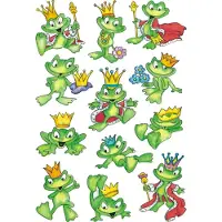 Herma Stickers kikkerkoning - 20 stuks