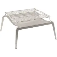 Robens - Timber Mesh Grill L - Barbecue 50 x 47 x 25 cm, grijs