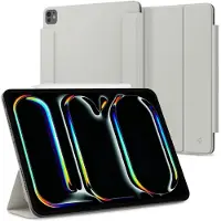 Spigen Air Skin folio OneTap voor de Apple iPad Pro 13 (2025) M5 / (2024) M4 - Grijs